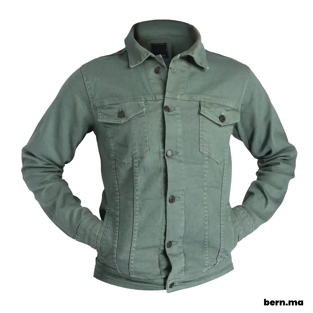 Buy Instafab Cotton Full Sleeves Solid Colour Blocked Denim Jacket Blue &  Olive Green for Boys (11-12Years) Online in India, Shop at FirstCry.com -  15765985